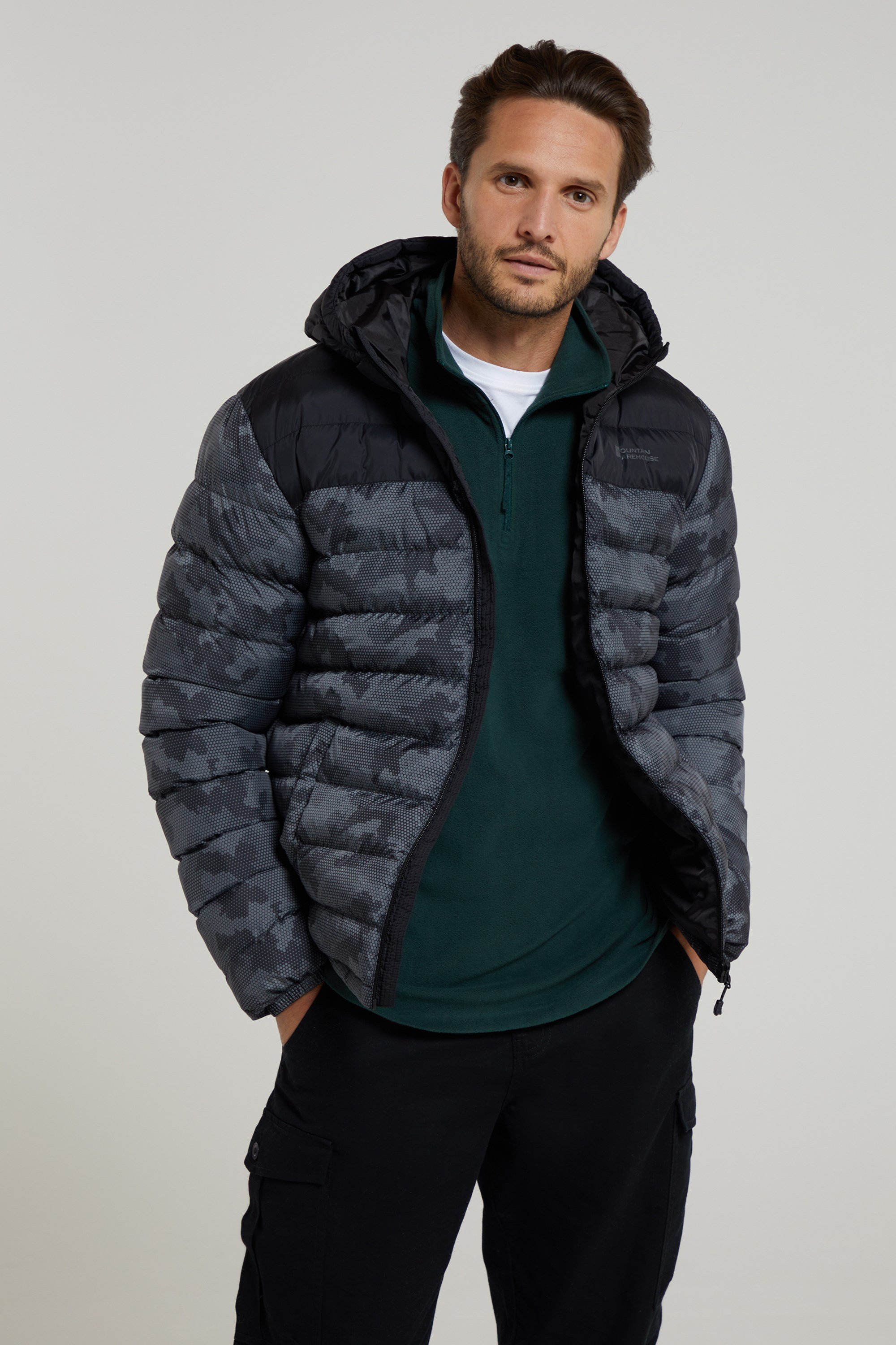 Mountain Warehouse Seasons Mens Winter Puffer Jacket - Padded Coat Black  XX-Small : : Clothing, Shoes & Accessories