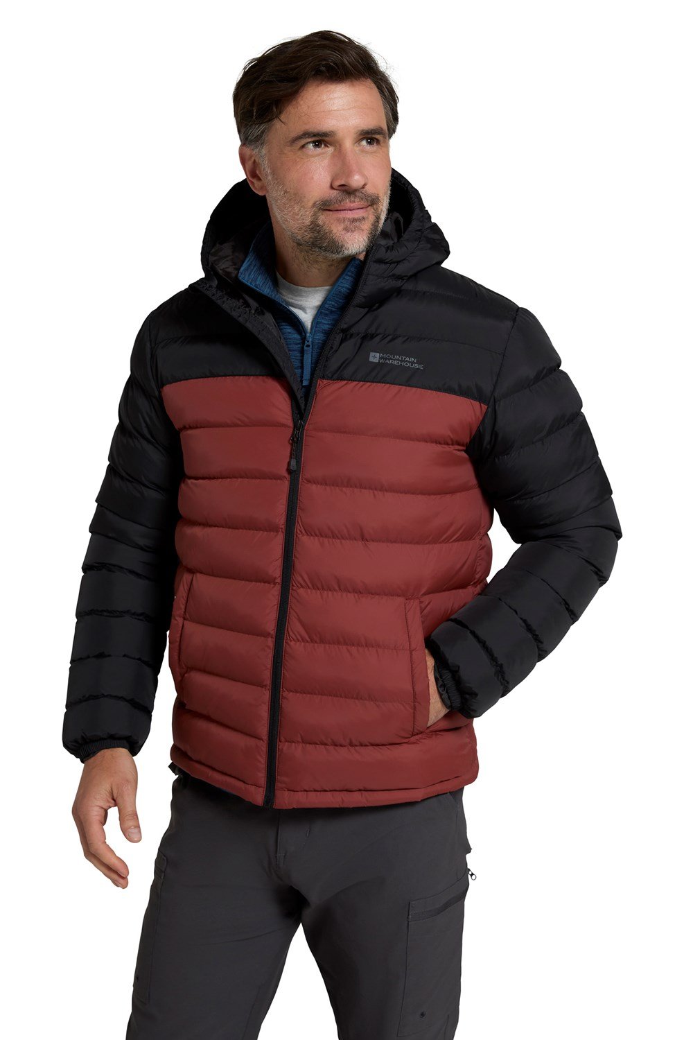 Mountain Warehouse Seasons Men's Padded Warm Jacket Water Resistant Casual Coat - Picture 13 of 147