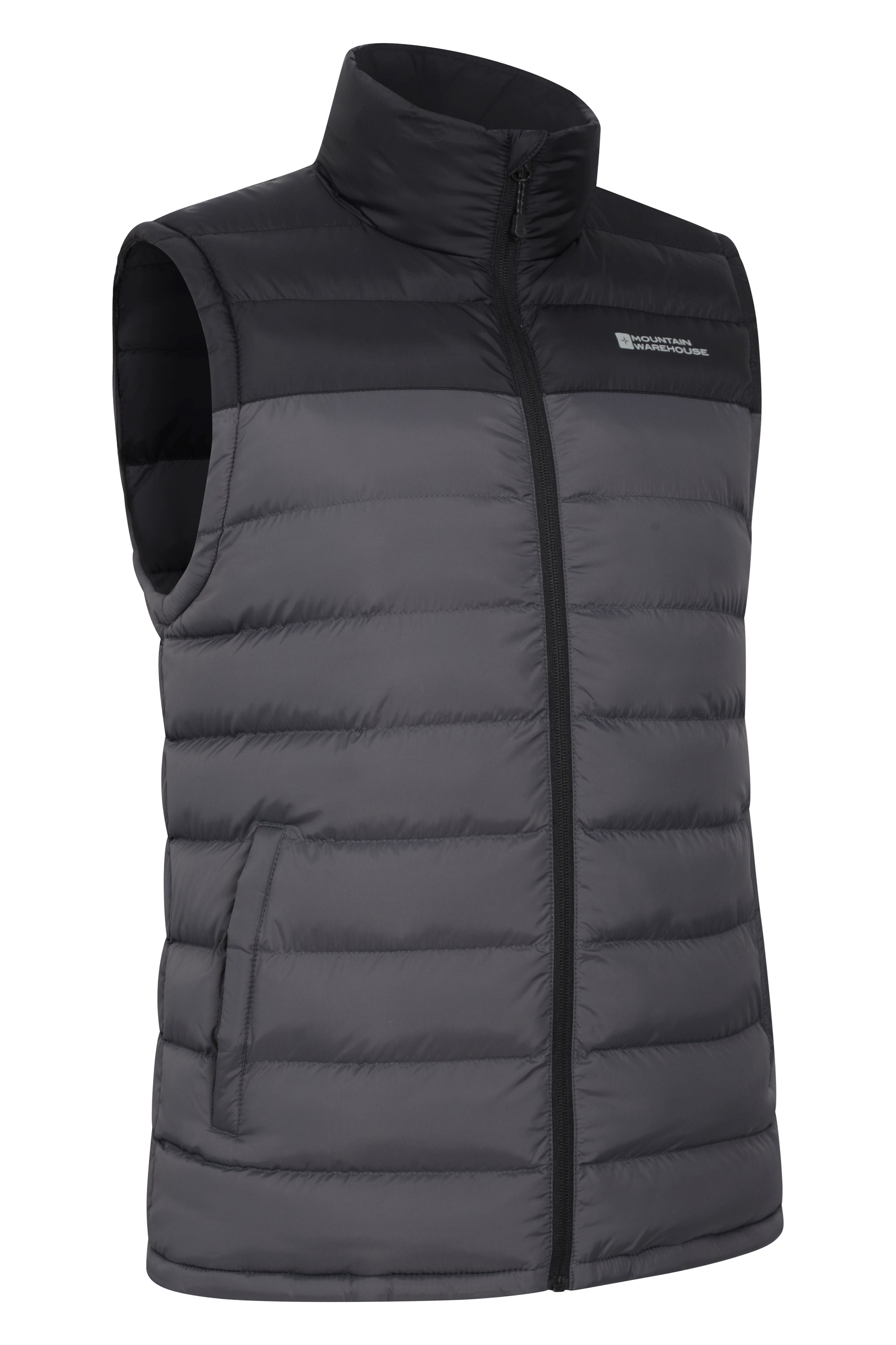 South Pole Men´s Charcoal Gray Quilted Vest 海外 即決-