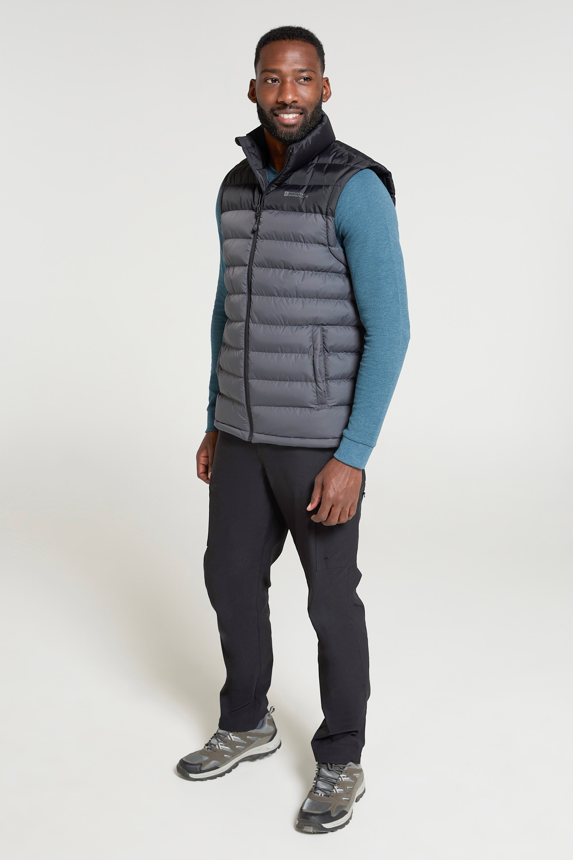Mountain Warehouse Seasons Men's Padded Gilet Water Resistant Walking Vest Coat - Picture 60 of 102