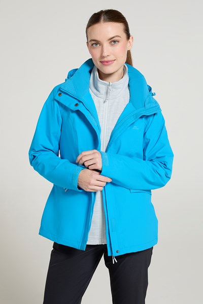 Thunderstorm II Womens 3 in 1 Waterproof Jacket - Blue