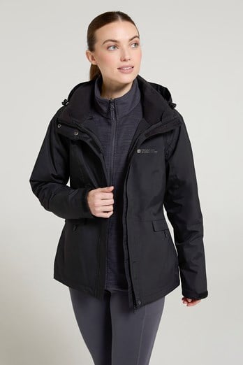 Thunderstorm II Womens 3 in 1 Waterproof Jacket Black