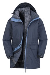 Glacial II Extreme Long 3-in-1 Womens Jacket Navy