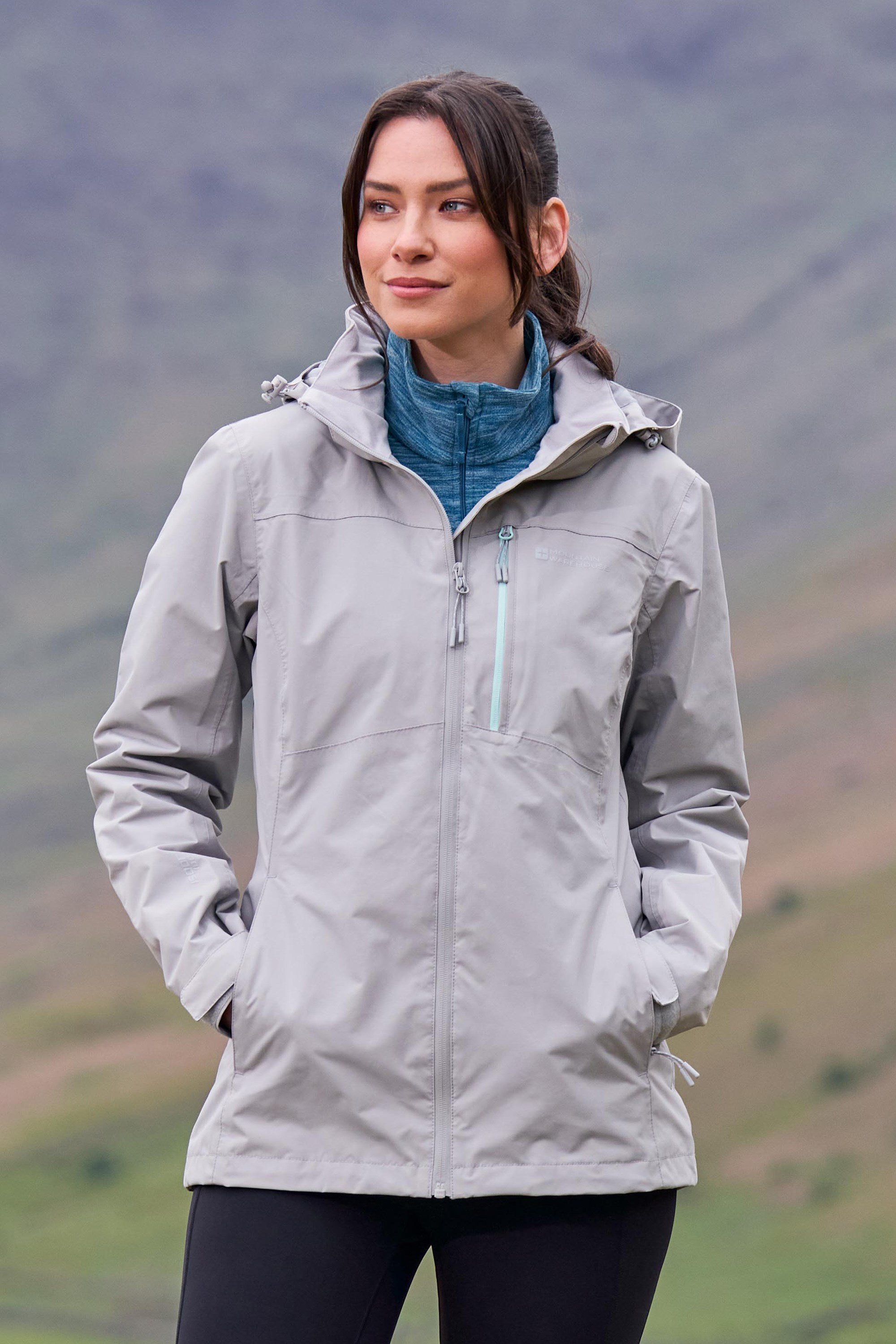 Mountain Warehouse Rainforest II Extreme Womens Waterproof Jacket - Grey | Size 14
