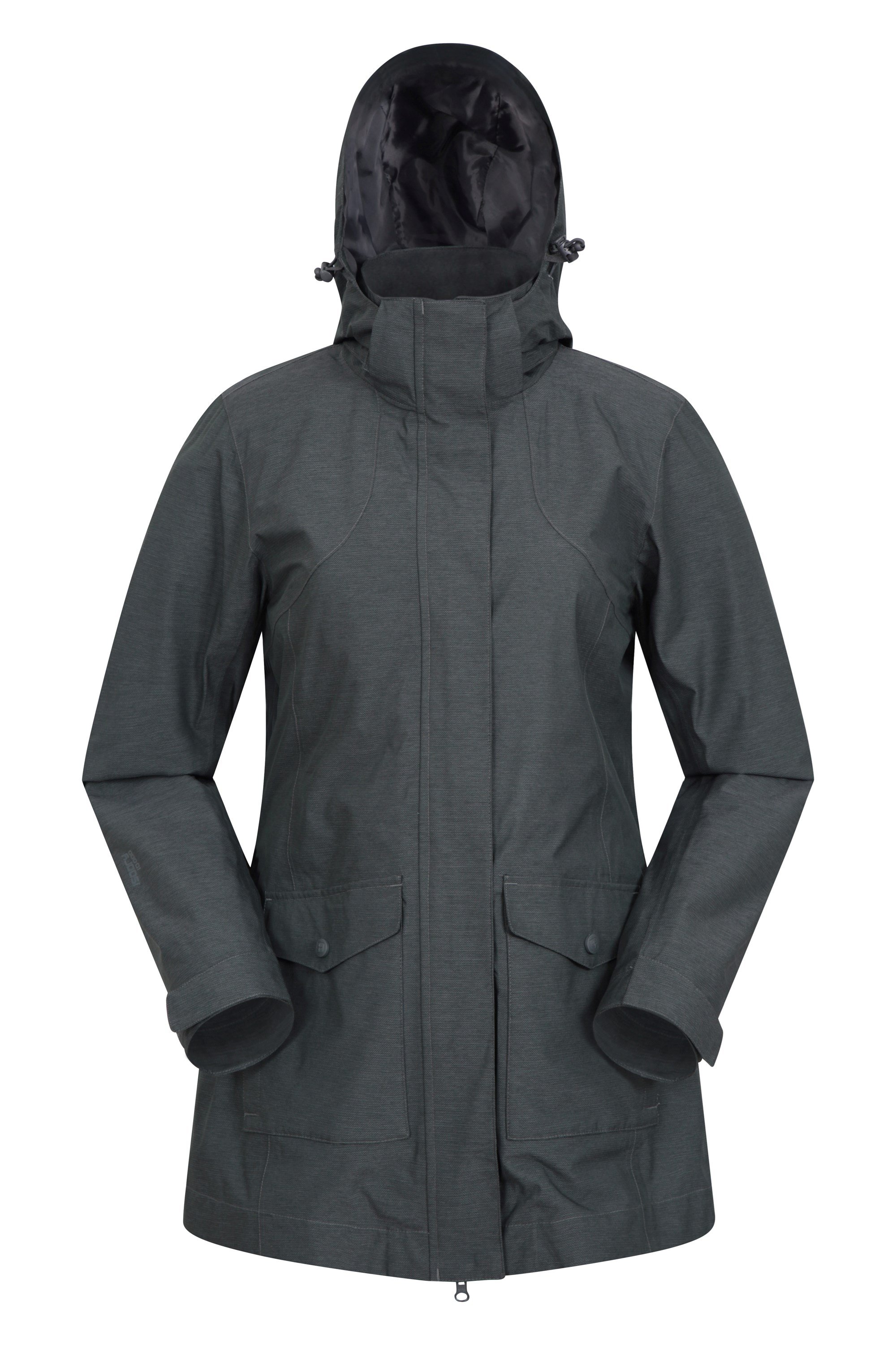Mountain Warehouse Shore II Womens Waterproof Jacket - Grey | Size 10