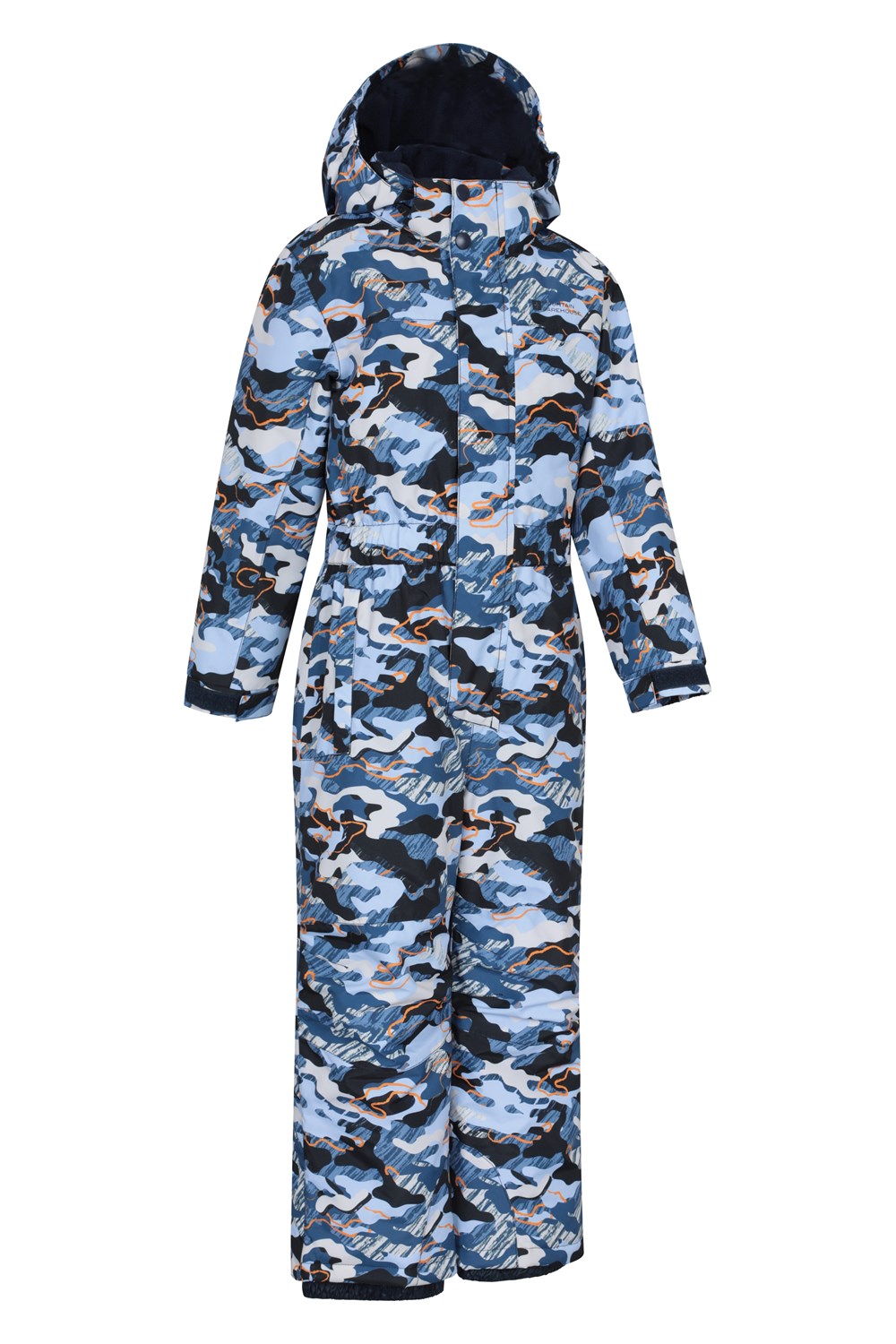 Mountain Warehouse Cloud Print Kids All In One Snowsuit Waterproof Fleece Lined - Picture 67 of 87