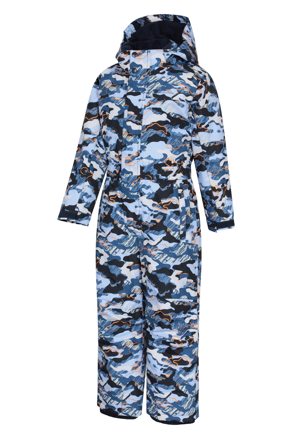Mountain Warehouse Cloud Print Kids All In One Snowsuit Waterproof Fleece Lined - Picture 69 of 87