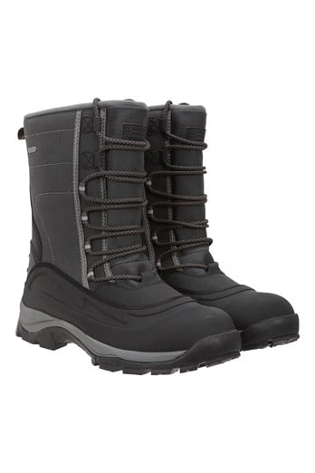 Park Mens Snow Boots Charcoal