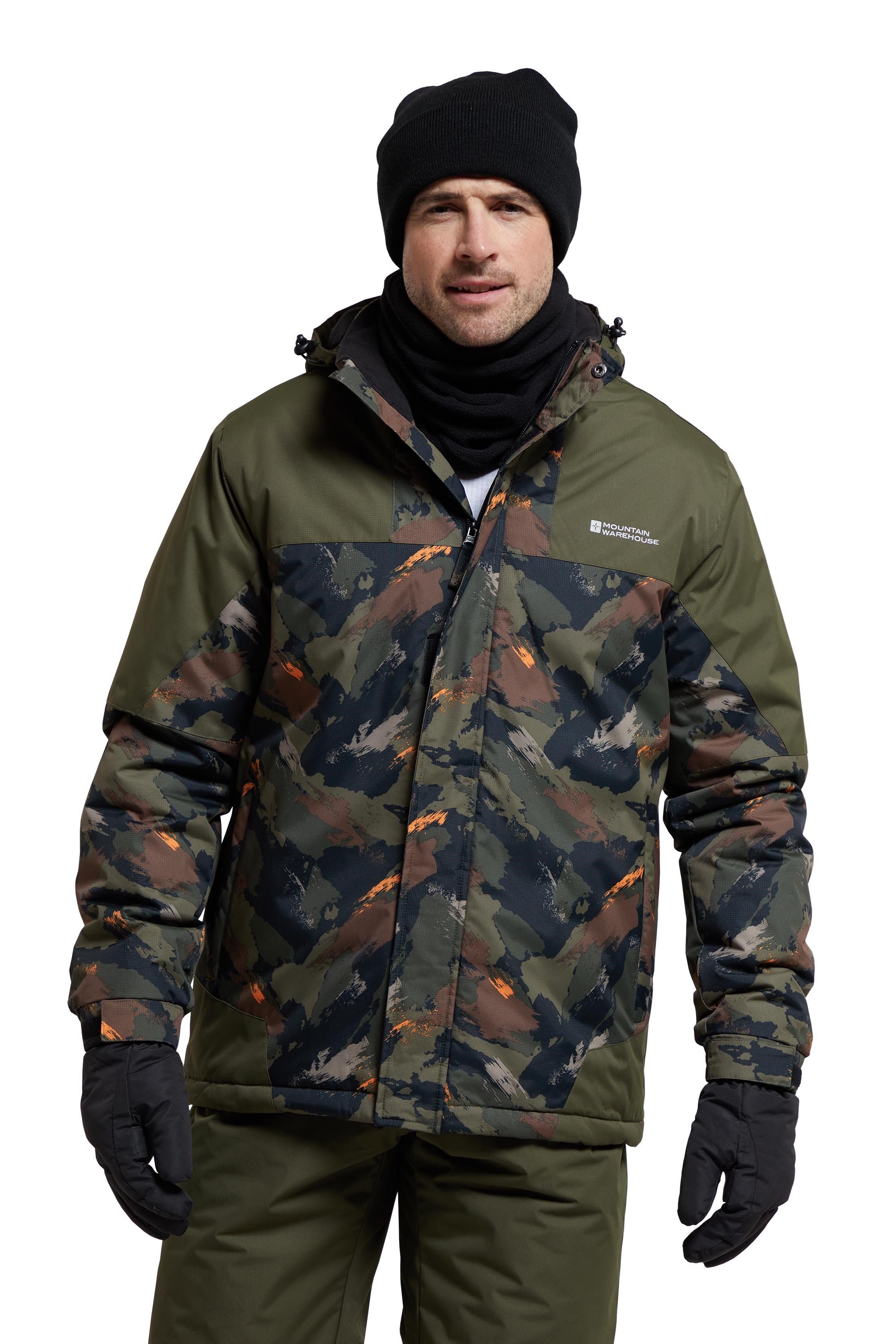 Shadow mens printed ski jacket outlet