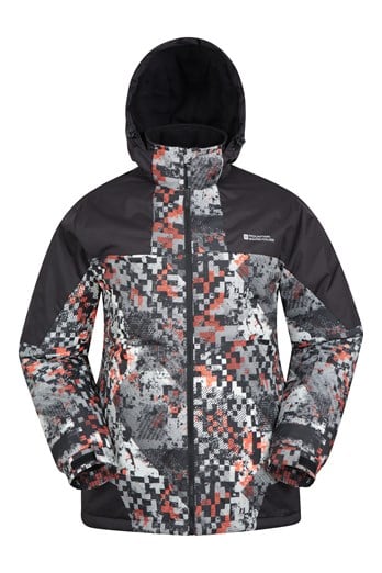 Shadow II Mens Printed Ski Jacket Monochrome