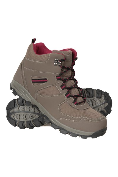 Mcleod Womens Wide Fit Walking Boots - Brown