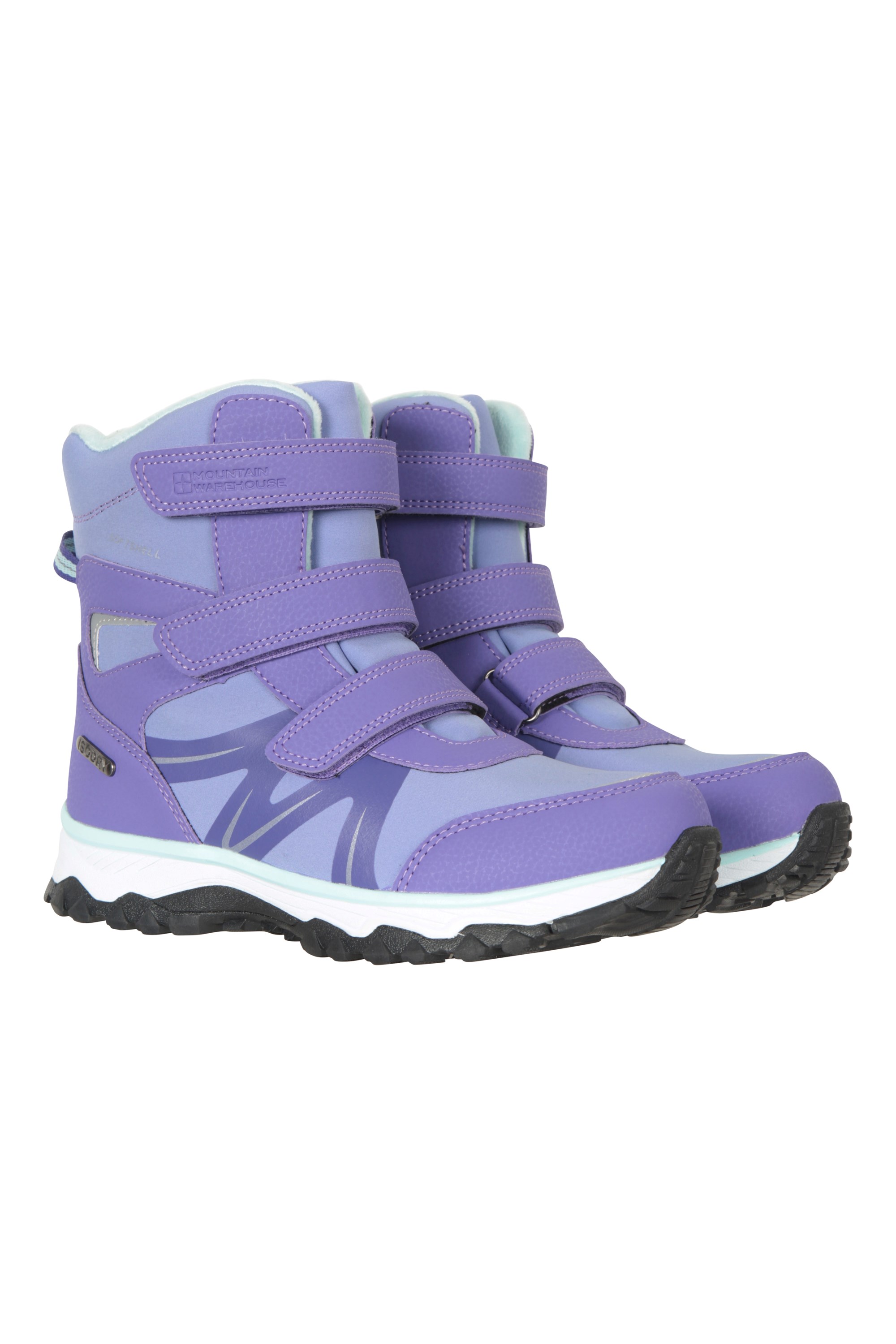 Slope Kids Softshell Adaptive Snow Boots - Green