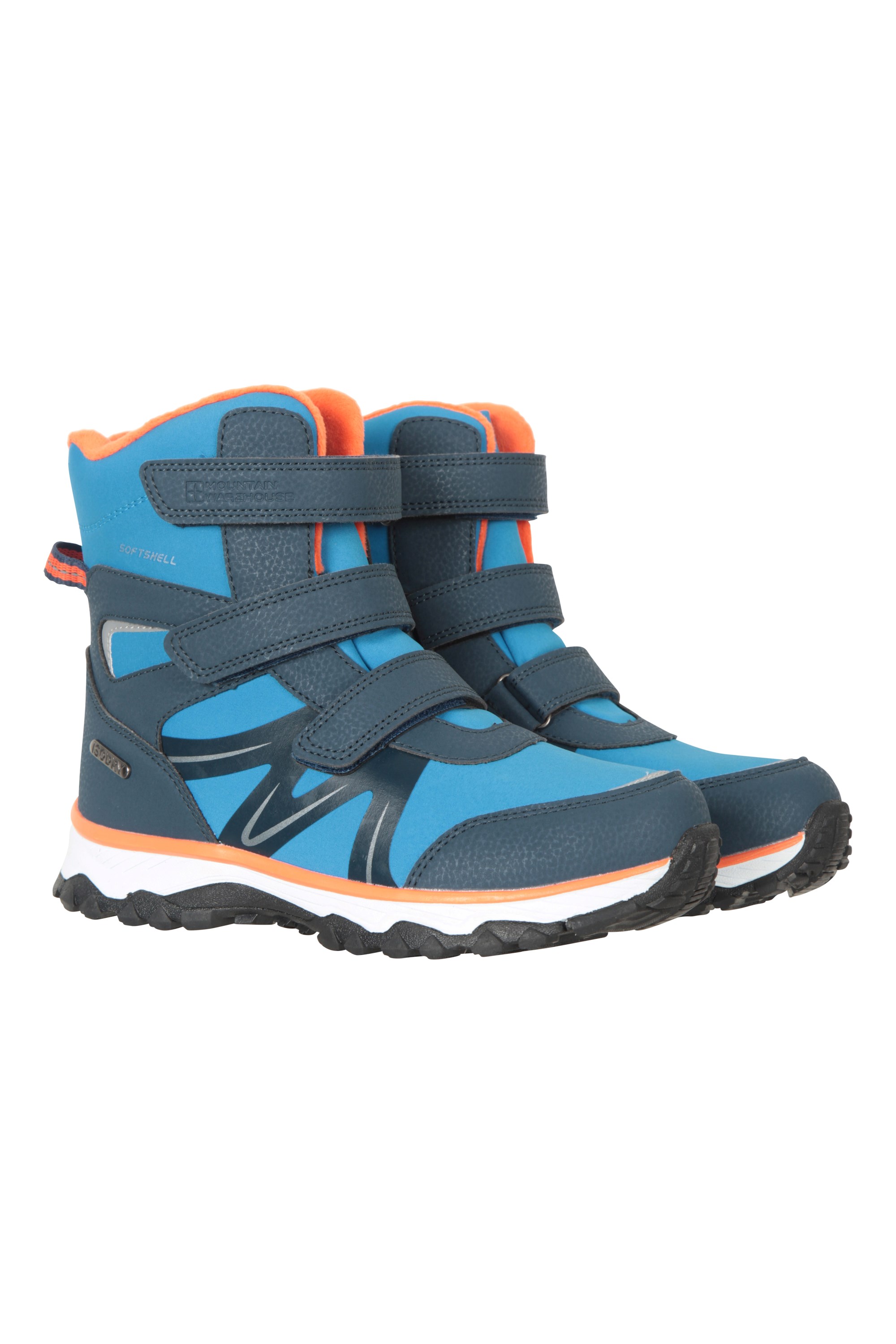 Slope Kids Softshell Adaptive Snow Boots - Orange