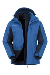 Thunderstorm Wasserdichte 3-in-1 Herrenjacke Kobalt