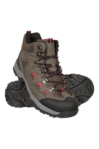 Adventurer Mens Waterproof Hiking Boots Grey