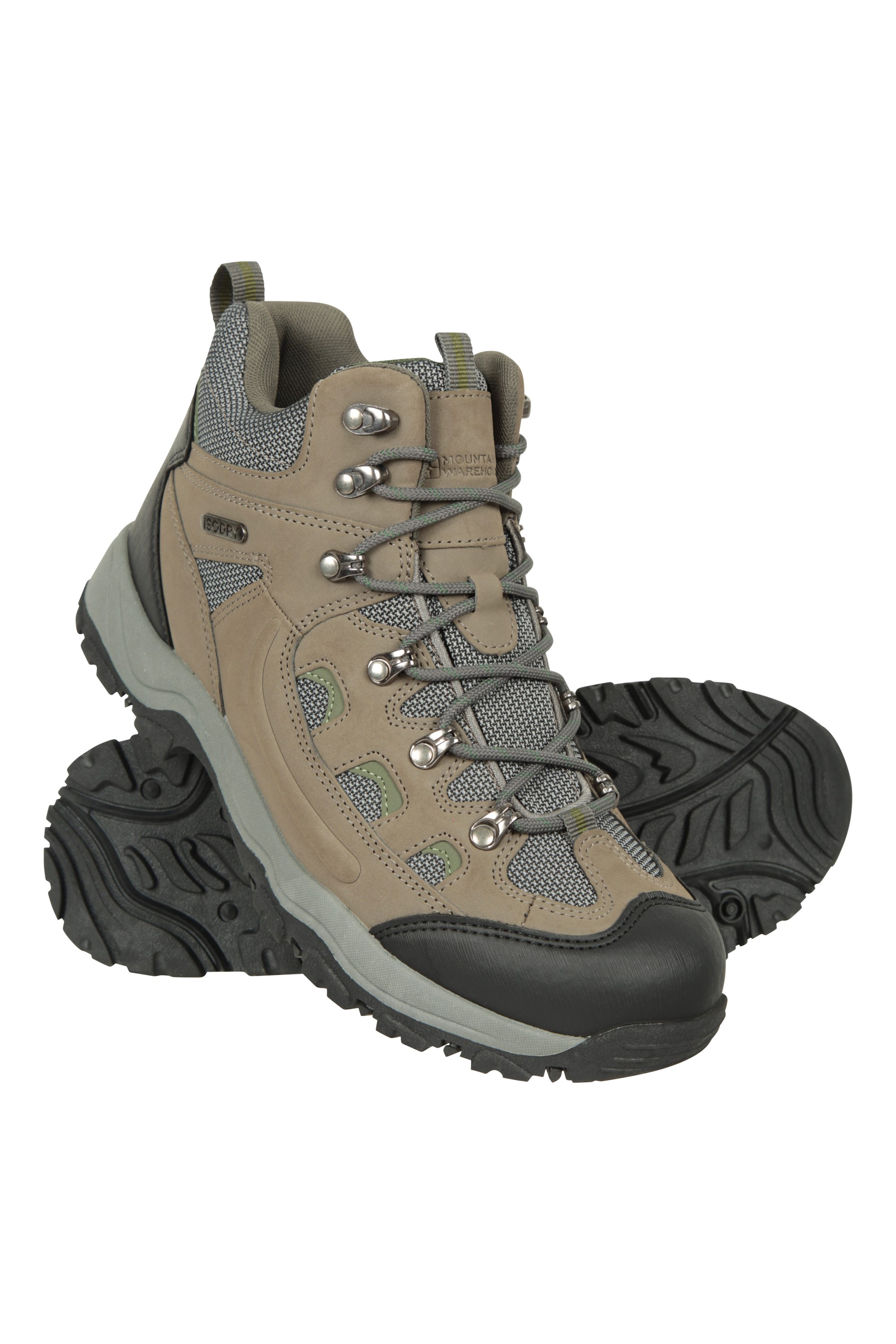 Mens Mountain Warehouse Adventurer Waterproof Boots - Mens - Green