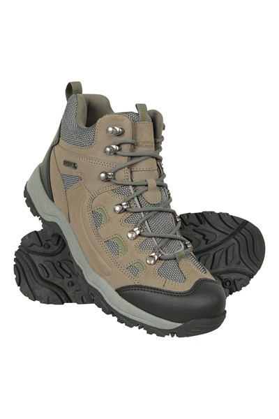 Adventurer Mens Waterproof Hiking Boots - Green