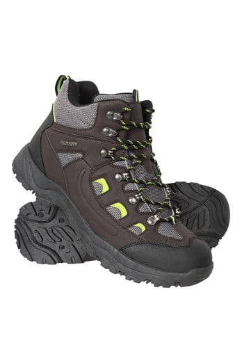 Adventurer Mens Waterproof Hiking Boots Lime
