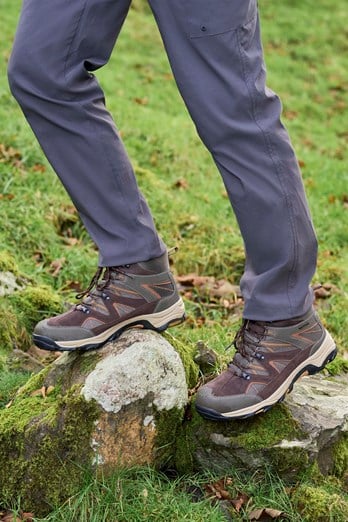 Rapid Mens Waterproof Hiking Boots Brown