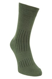 Mens Merino Mid-Calf Socks Green