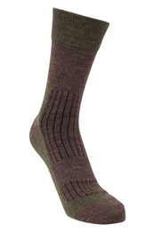 Mens Merino Mid-Calf Socks Khaki
