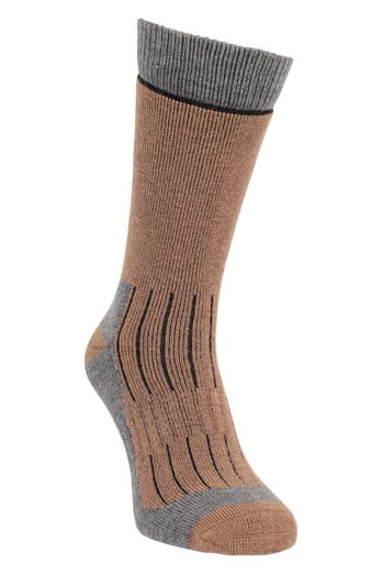 Explorer Mens Merino Mid-Calf Socks Brown