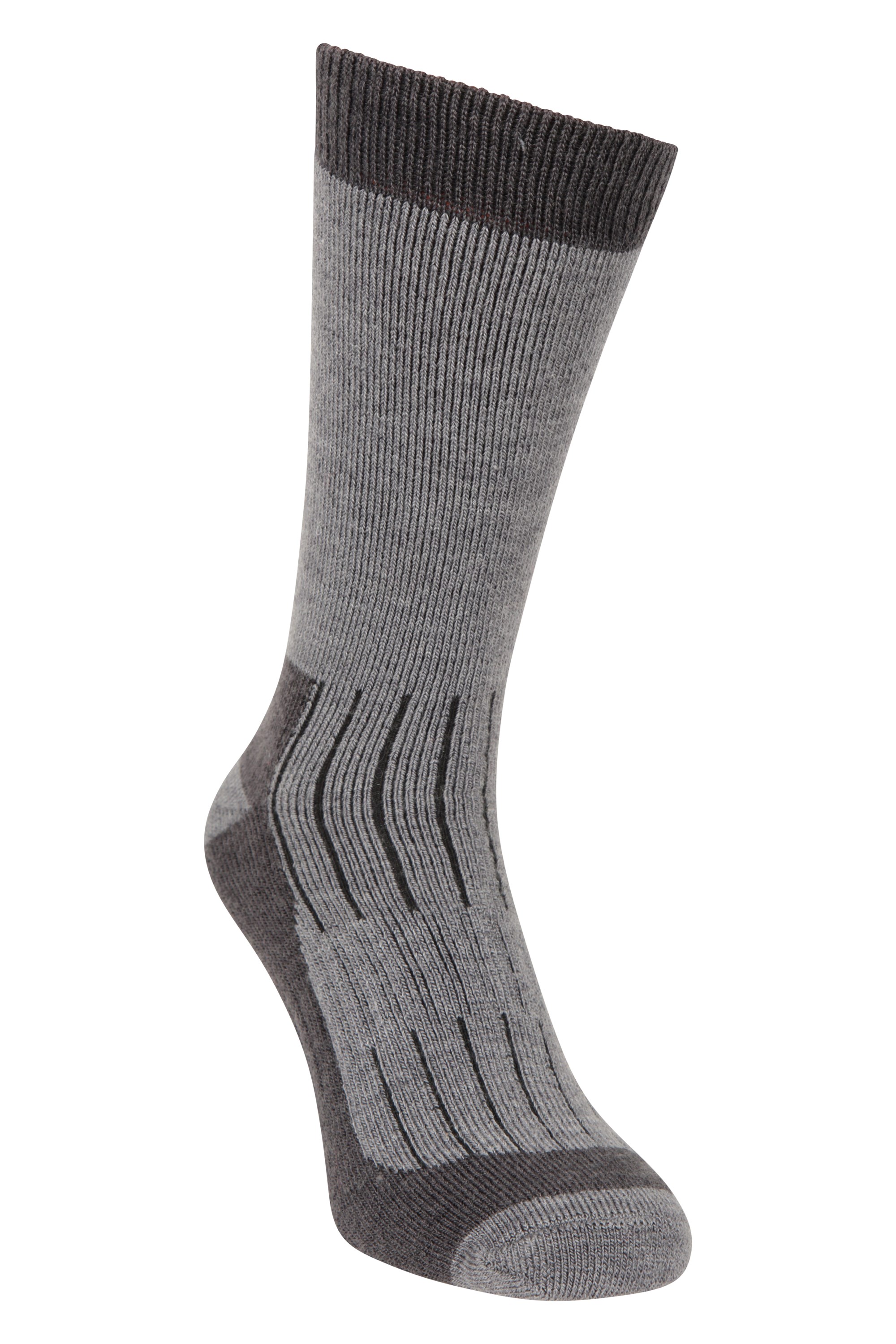 Explorer Mens Merino Mid-Calf Socks - Grey