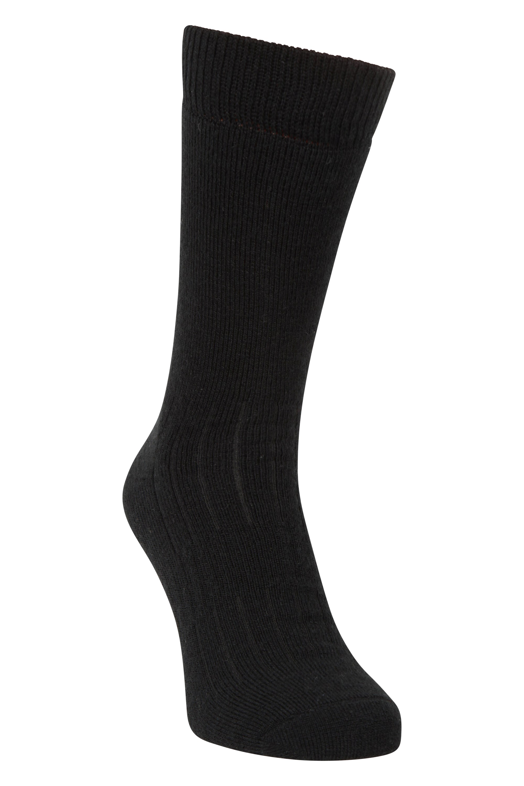 Explorer Mens Merino Mid-Calf Socks - Black