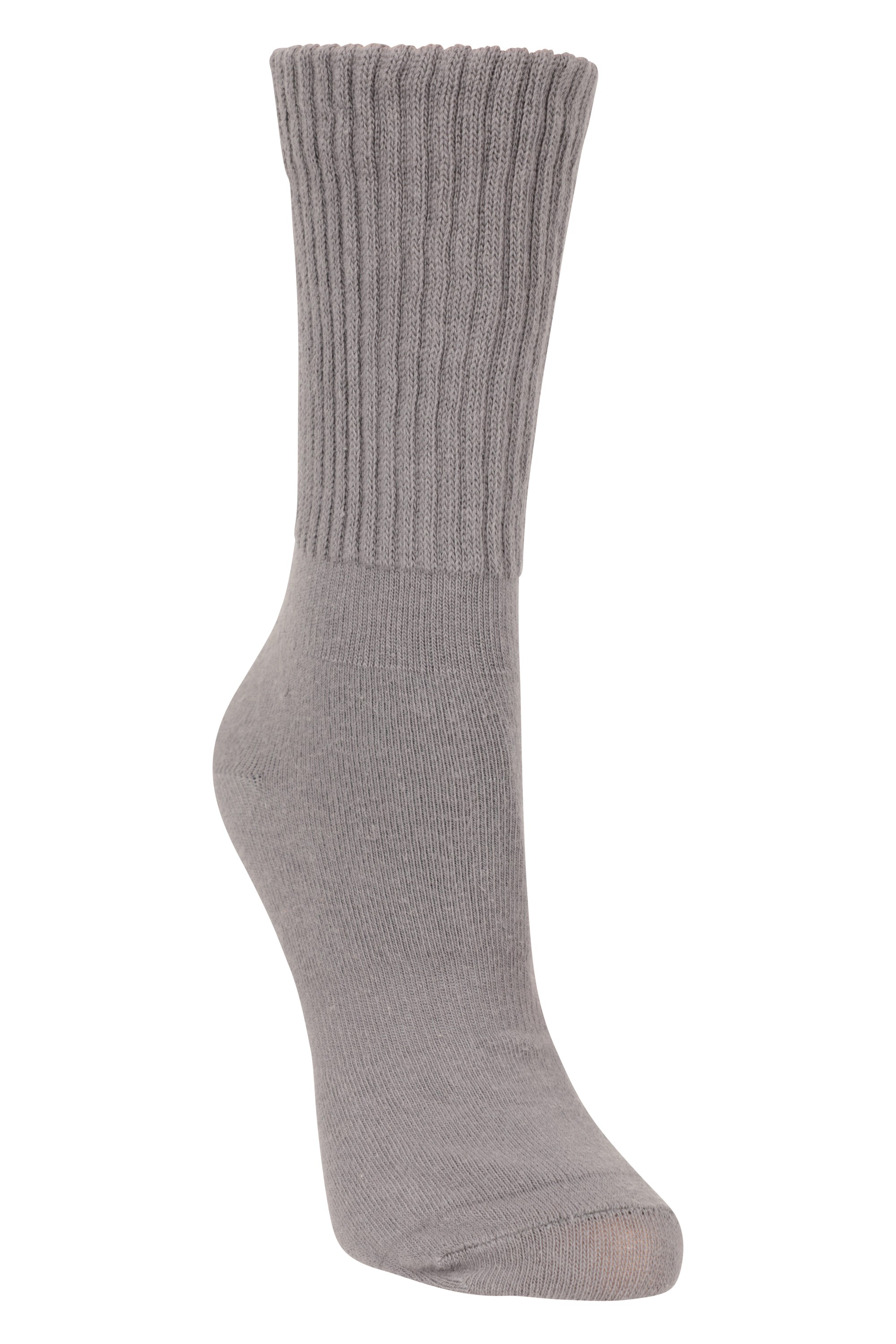 Womens Double Layer Anti-Chafe Walking Socks - Grey