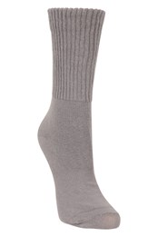 Womens Double Layer Anti-Chafe Walking Socks Grey