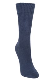 Calcetines de doble capa antidesgarros para mujer Azul Marino