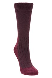 Explorer Womens Merino Thermal Mid-Calf Socks Berry