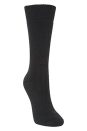 Explorer Womens Merino Thermal Mid-Calf Socks Jet Black