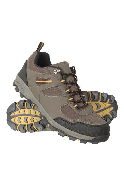 McLeod Mens Outdoor Wide-Fit Walking Shoes - Brown