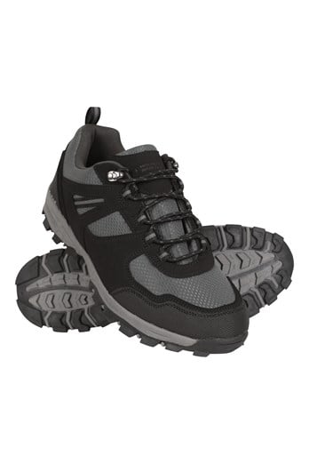 McLeod Mens Outdoor Wide-Fit Hiking Shoes Jet Black