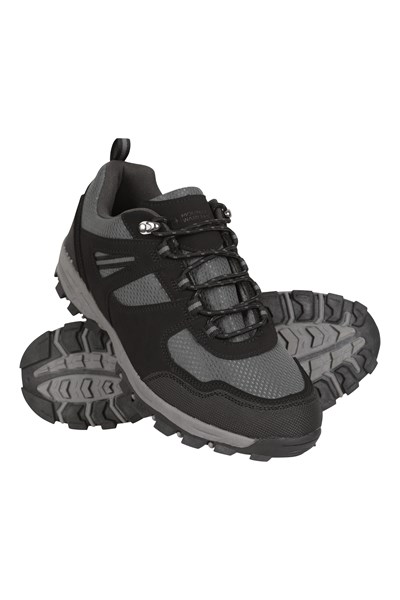 McLeod Mens Outdoor Wide-Fit Walking Shoes - Charcoal