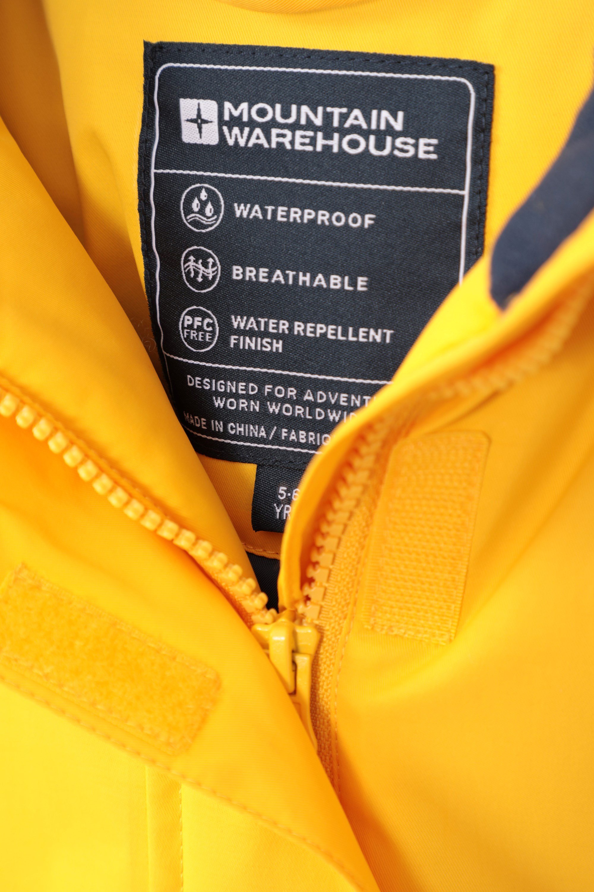 Mountain warehouse deals yellow coat