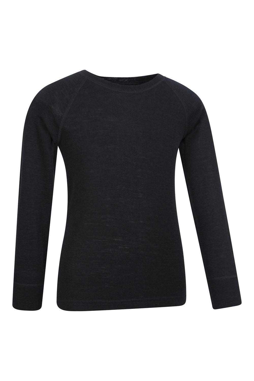 Mountain Warehouse Merino Kids Round Neck Base Layer Top Long Sleeve Stretch Tee - Picture 9 of 54