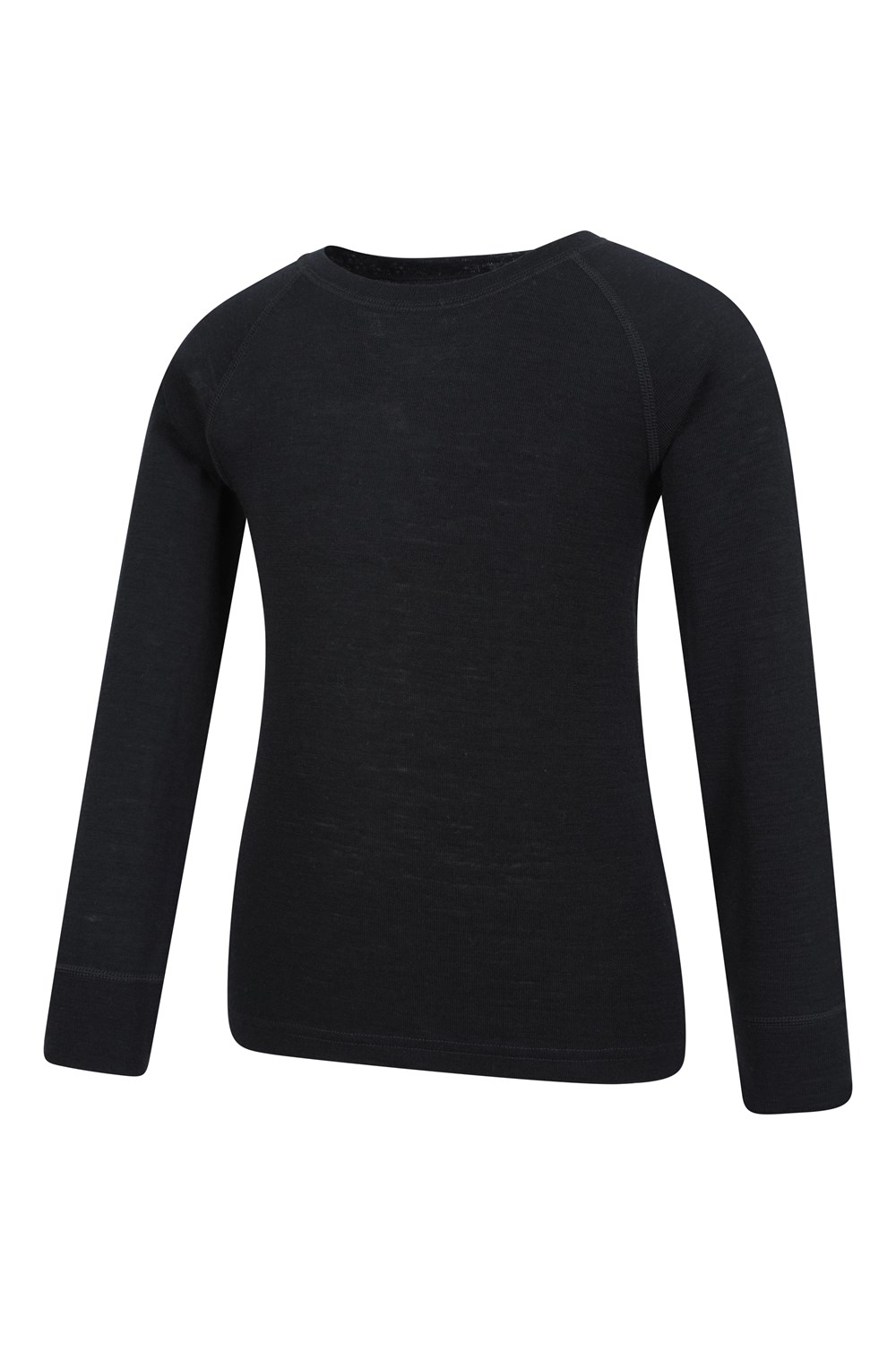 Mountain Warehouse Merino Kids Round Neck Base Layer Top Long Sleeve Stretch Tee - Picture 11 of 54