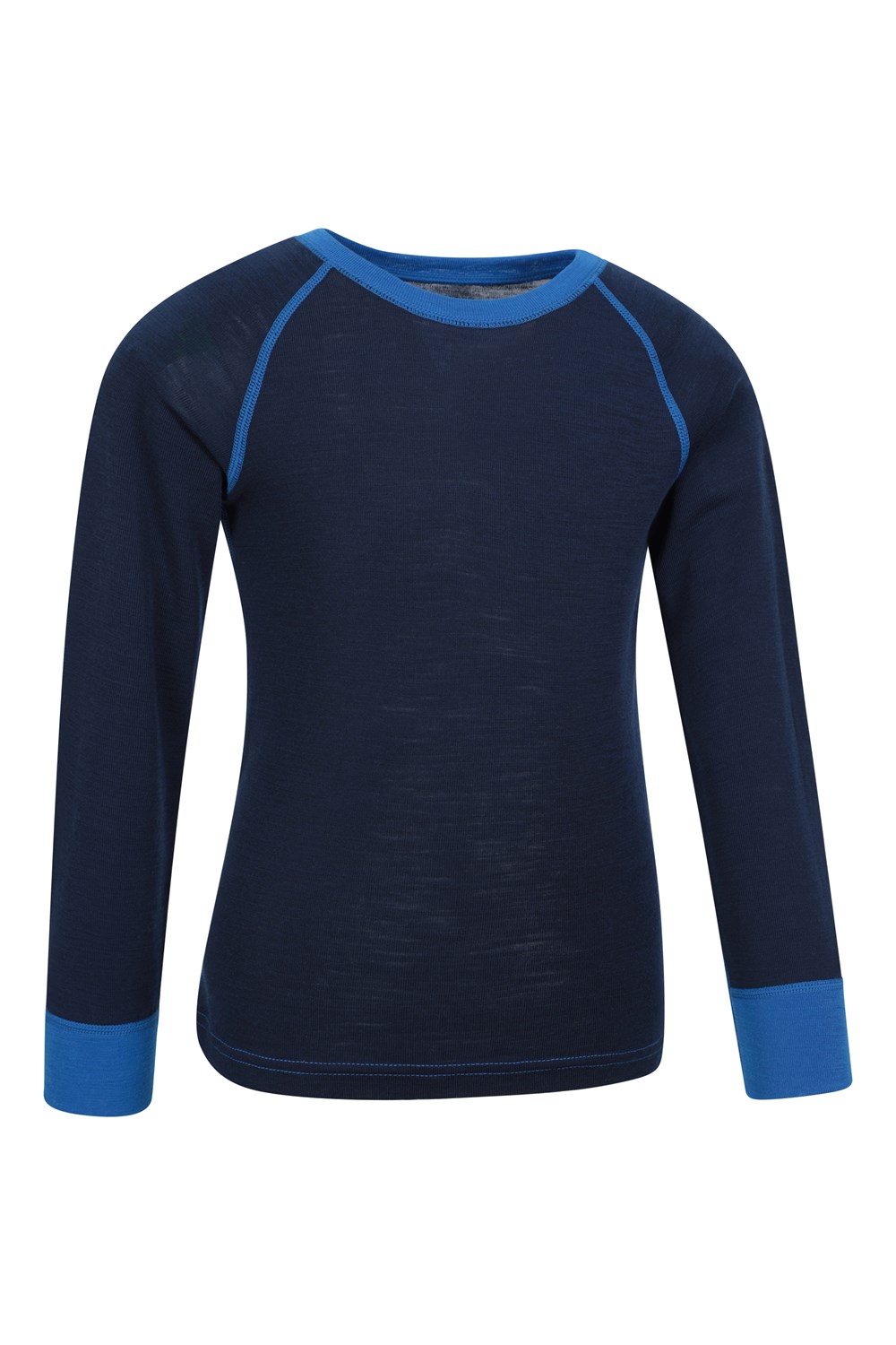 Mountain Warehouse Merino Kids Round Neck Base Layer Top Long Sleeve Stretch Tee - Picture 15 of 54