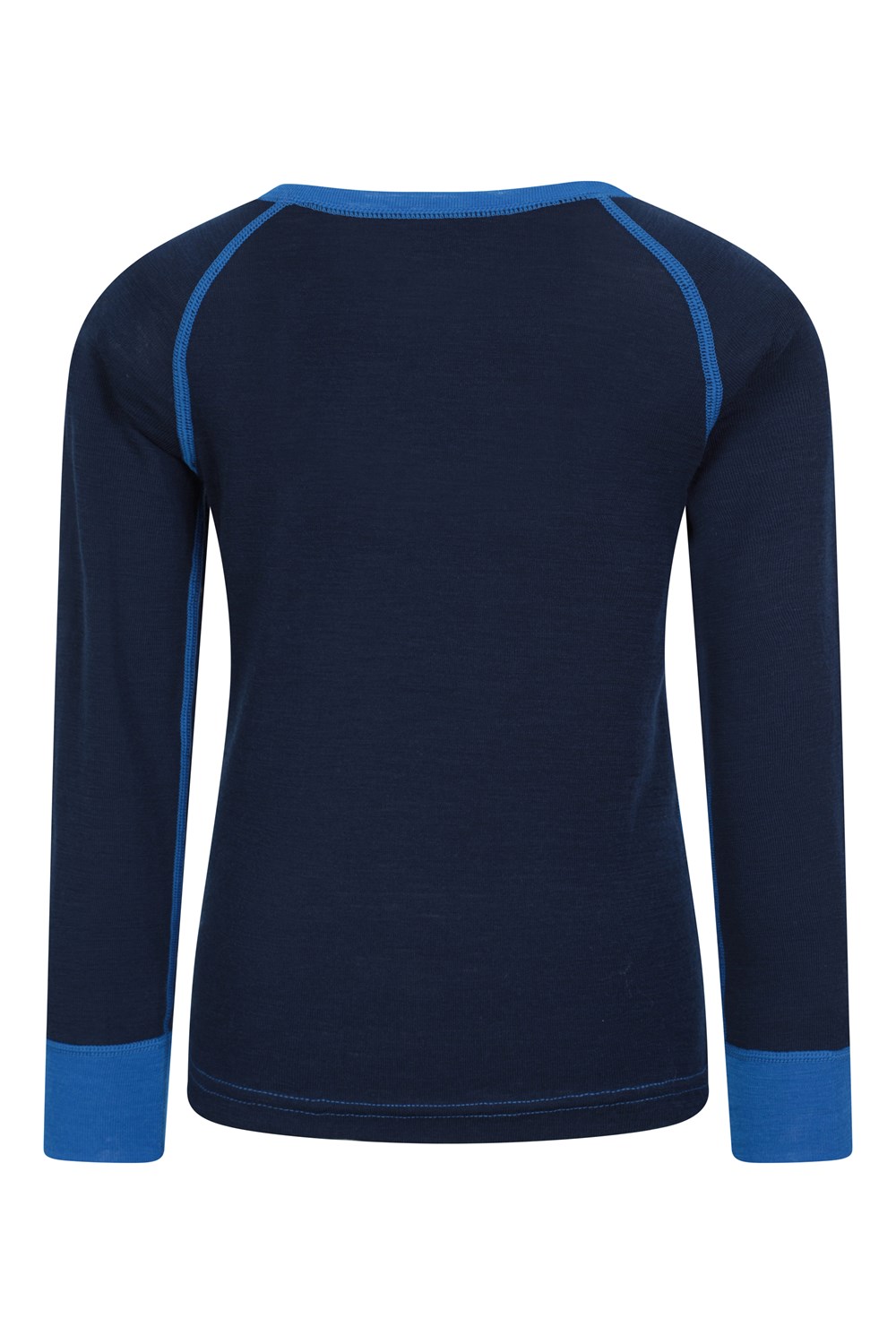 Mountain Warehouse Merino Kids Round Neck Base Layer Top Long Sleeve Stretch Tee - Picture 16 of 54