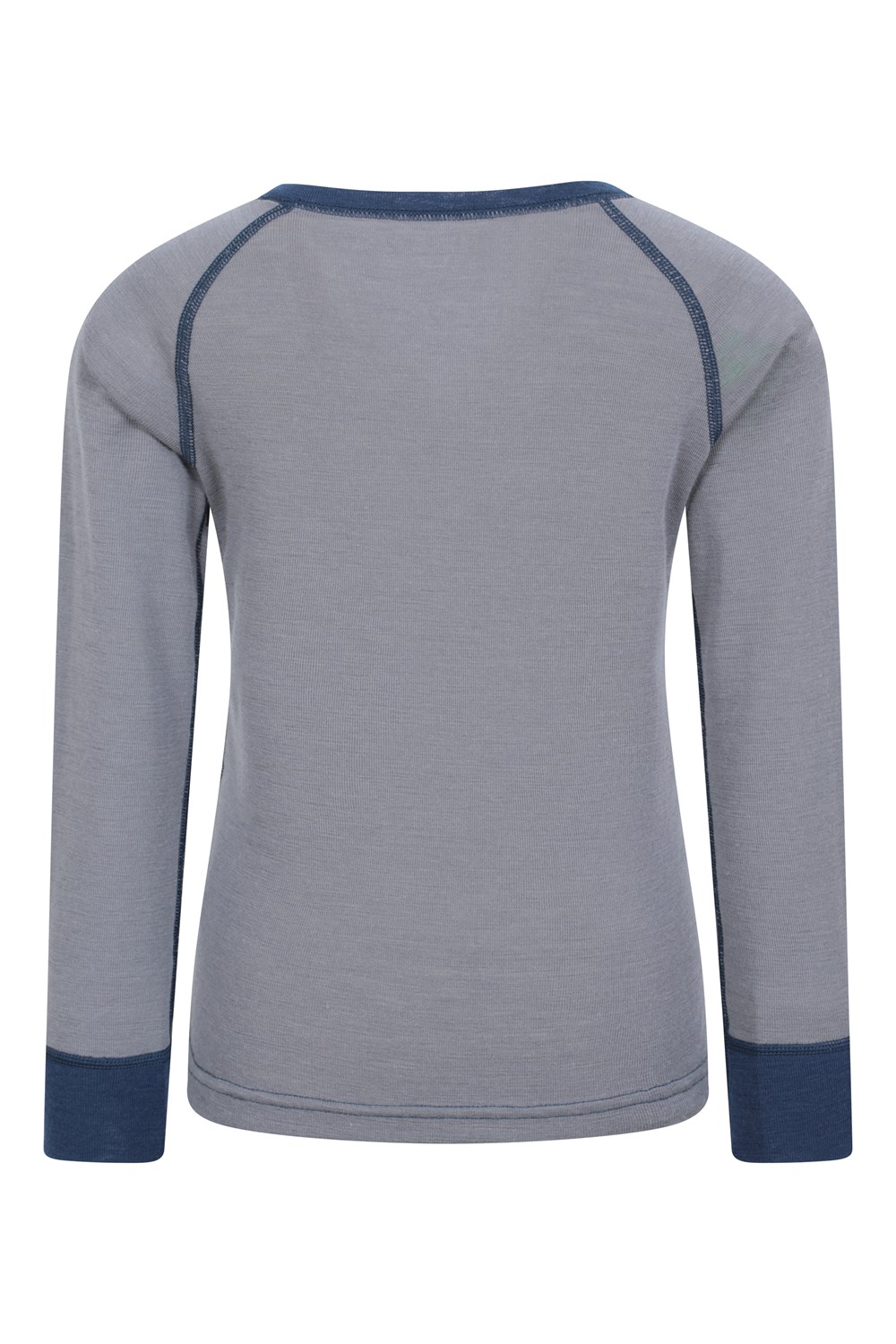 Mountain Warehouse Merino Kids Round Neck Base Layer Top Long Sleeve Stretch Tee - Picture 34 of 54
