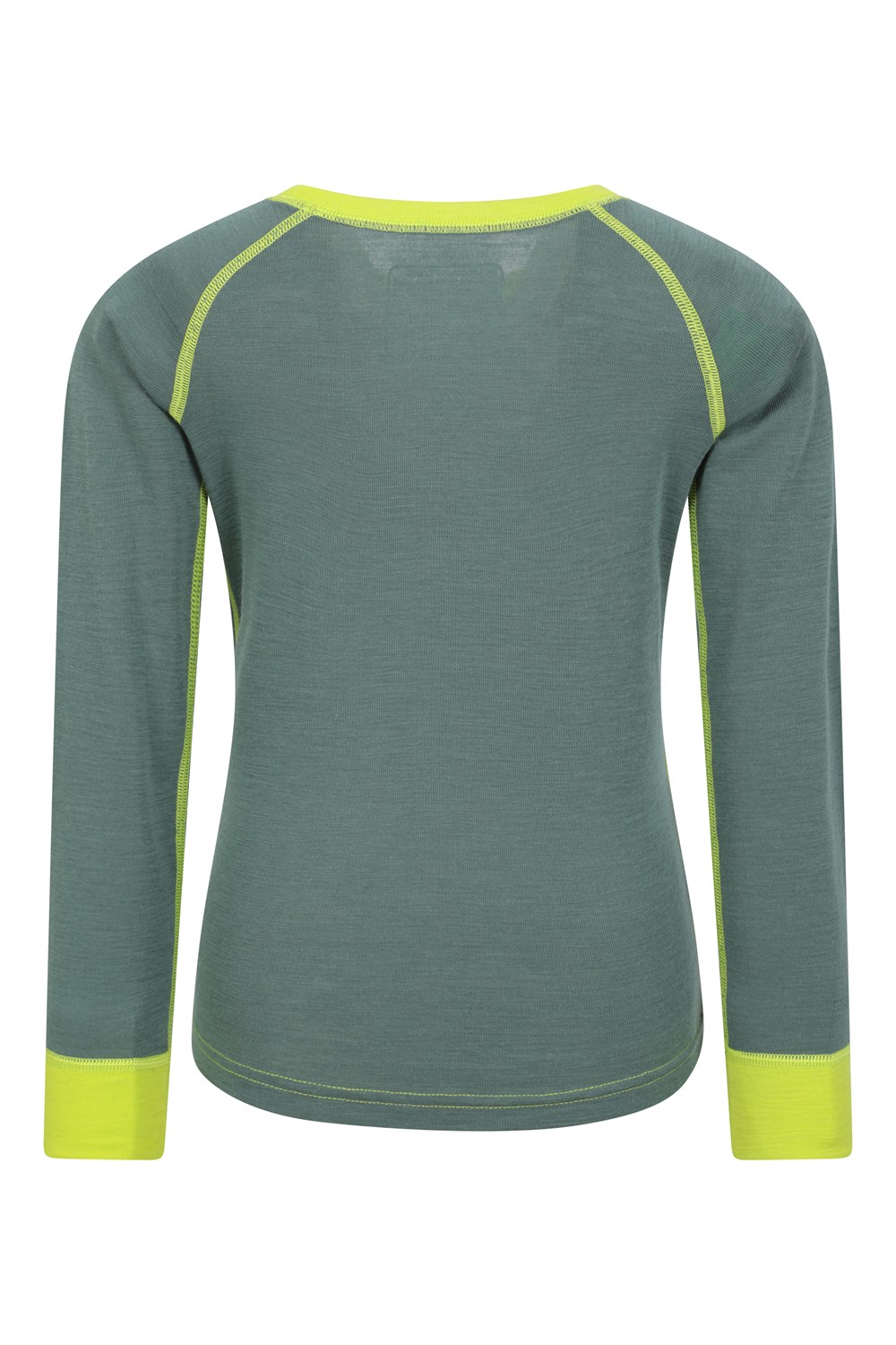 Mountain Warehouse Merino Kids Round Neck Base Layer Top Long Sleeve Stretch Tee - Picture 40 of 54