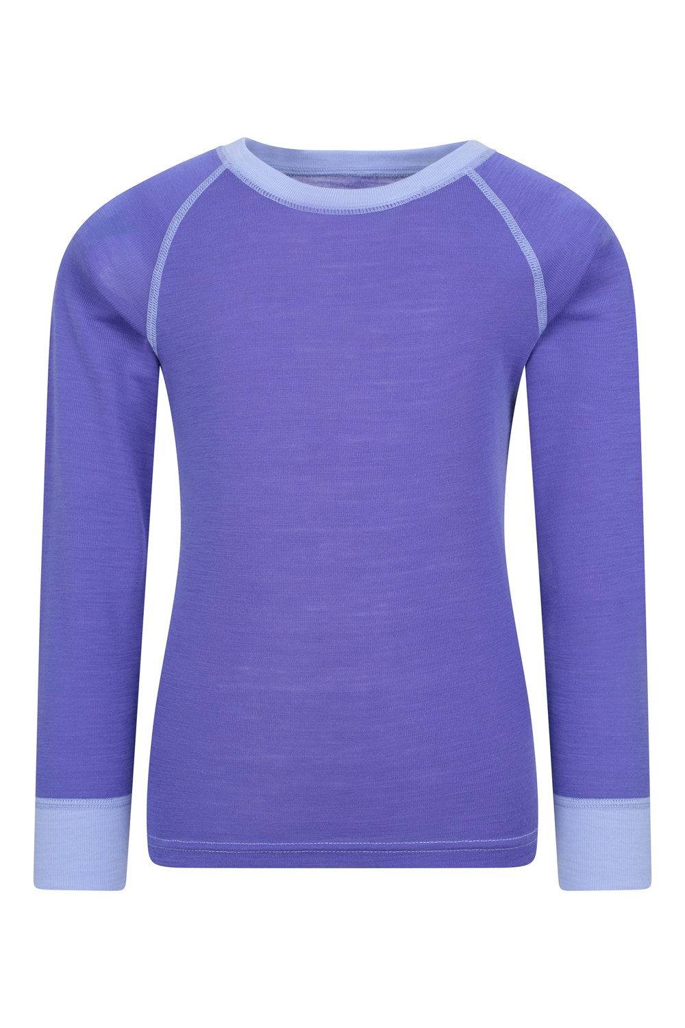 Mountain Warehouse Merino Kids Round Neck Base Layer Top Long Sleeve Stretch Tee - Picture 43 of 54