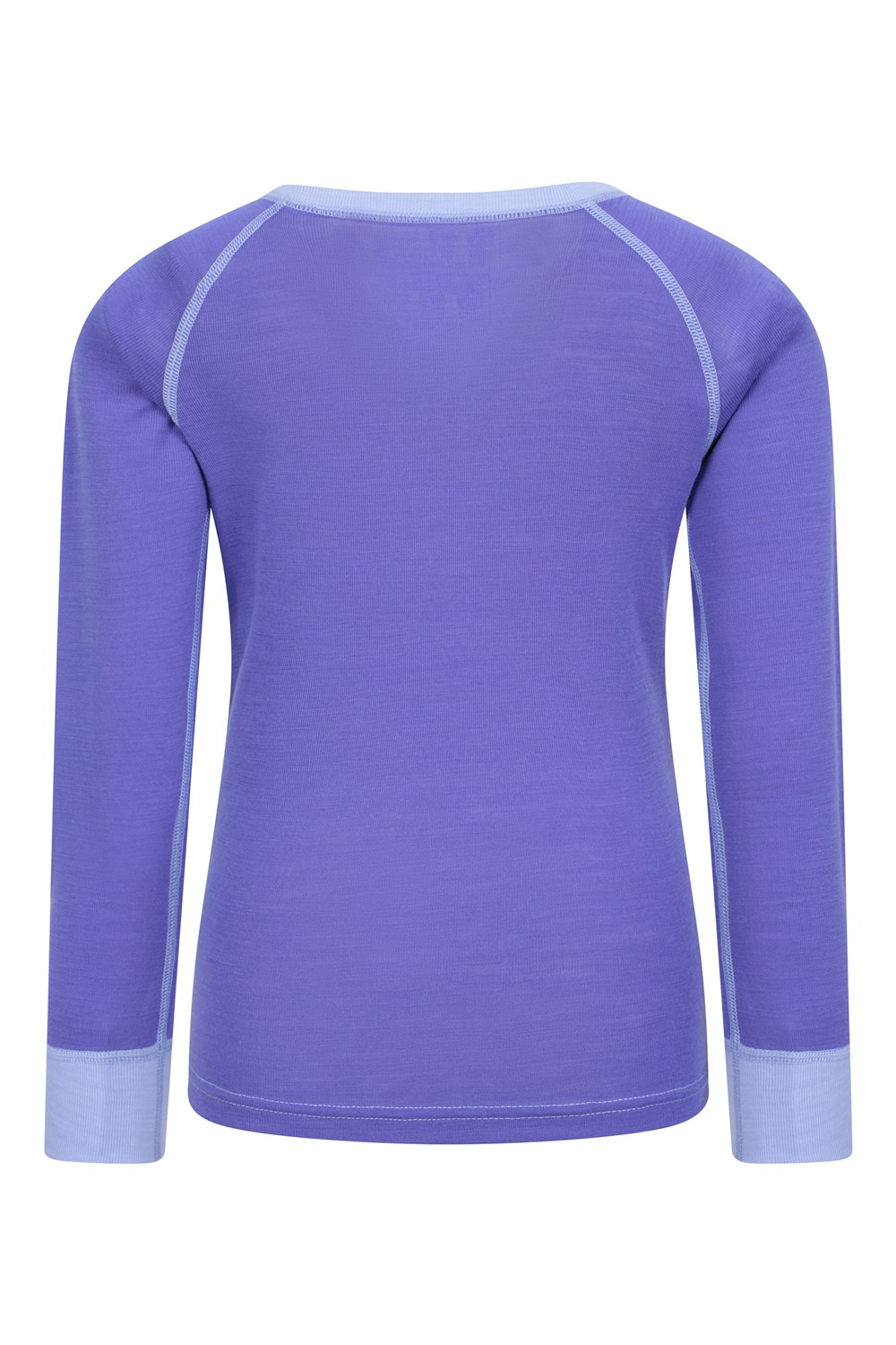 Mountain Warehouse Merino Kids Round Neck Base Layer Top Long Sleeve Stretch Tee - Picture 46 of 54