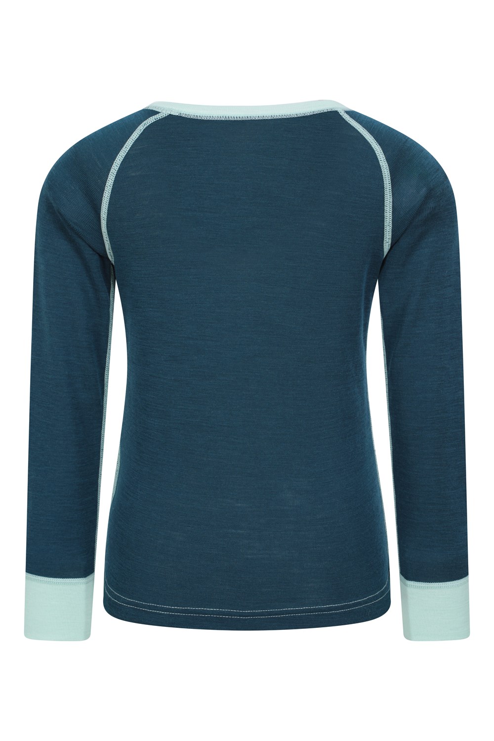 Mountain Warehouse Merino Kids Round Neck Base Layer Top Long Sleeve Stretch Tee - Picture 52 of 54