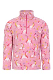 Endeavour Kids Printed Half-Zip Fleece Unicorn