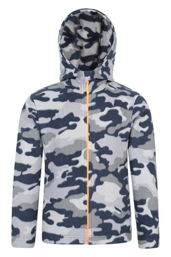 Pursuit II Kids Printed Hoodie Grey