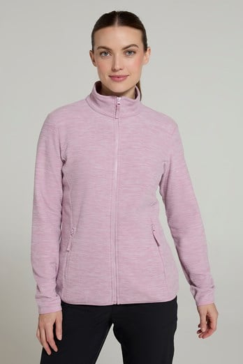 Snowdon Melange II Womens Full-Zip Fleece Light Pink
