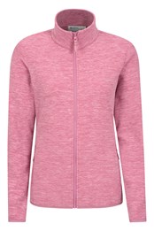 Snowdon Melange II Womens Full-Zip Fleece Pale Pink